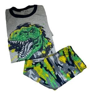 Pajamas Dinosaur Camouflage from Children's Place  2pc Set Boys 10    **NWT